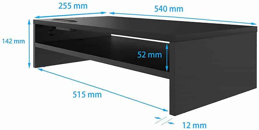 1homefurnit Monitor Stand Dimensions