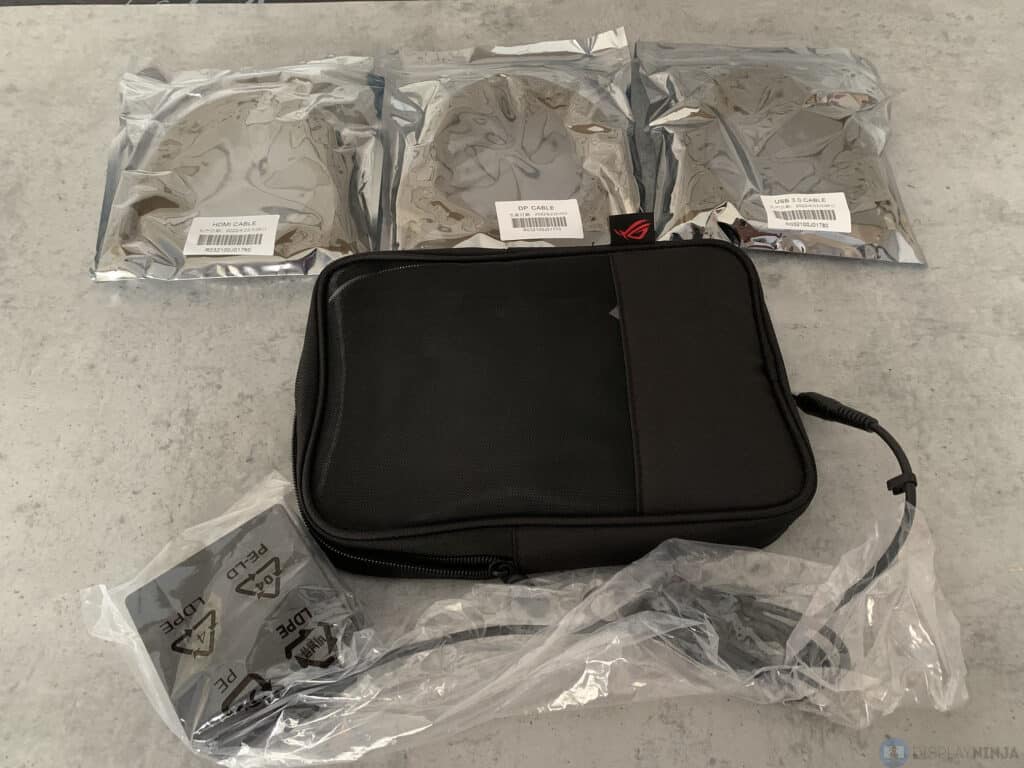 ASUS ROG Swift PG27AQDM Cables