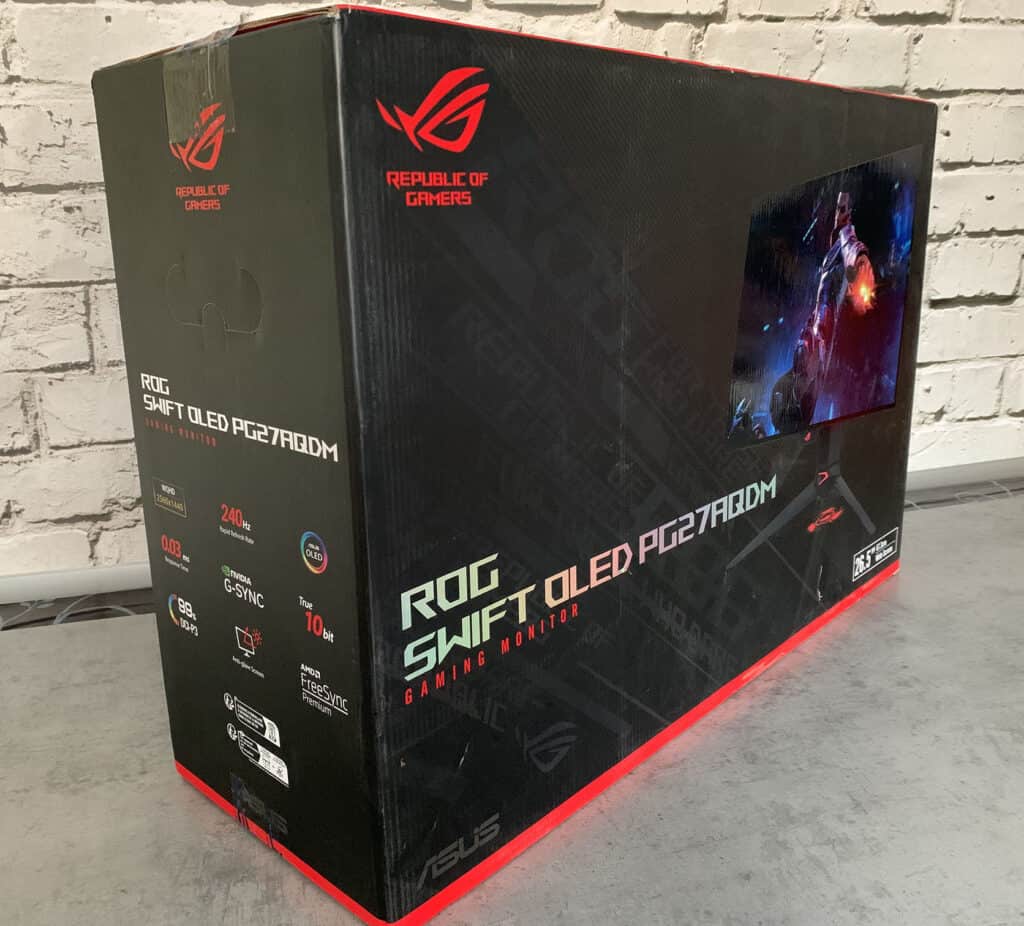 ASUS ROG Swift PG27AQDM Unboxing