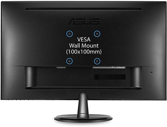 asus vp249qgr monitor back