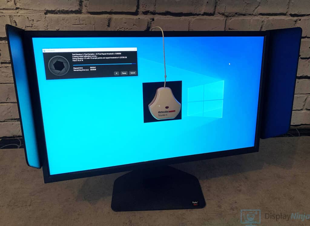 BenQ XL2566K and Datacolor SpyderX 1