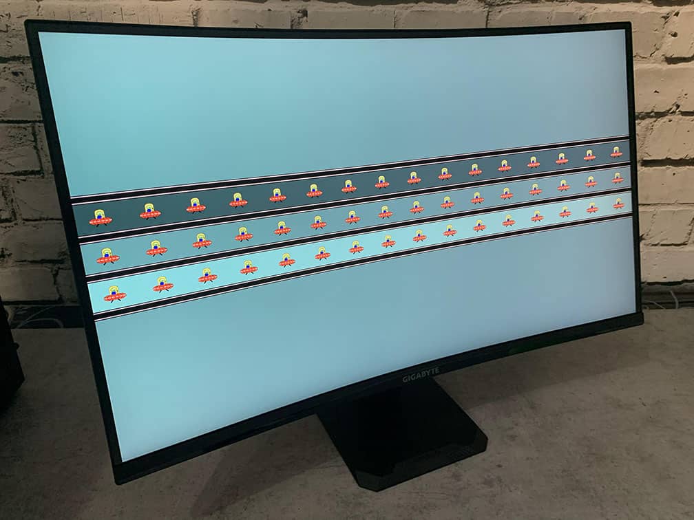 Blur Busters Ghosting UFO Test