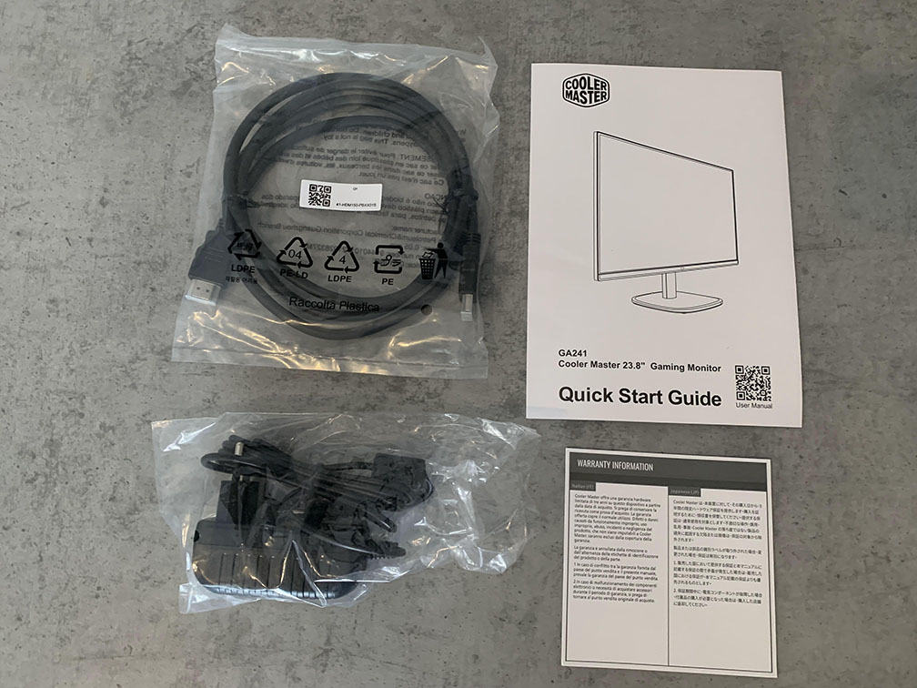 Cooler Master GA241 Cables