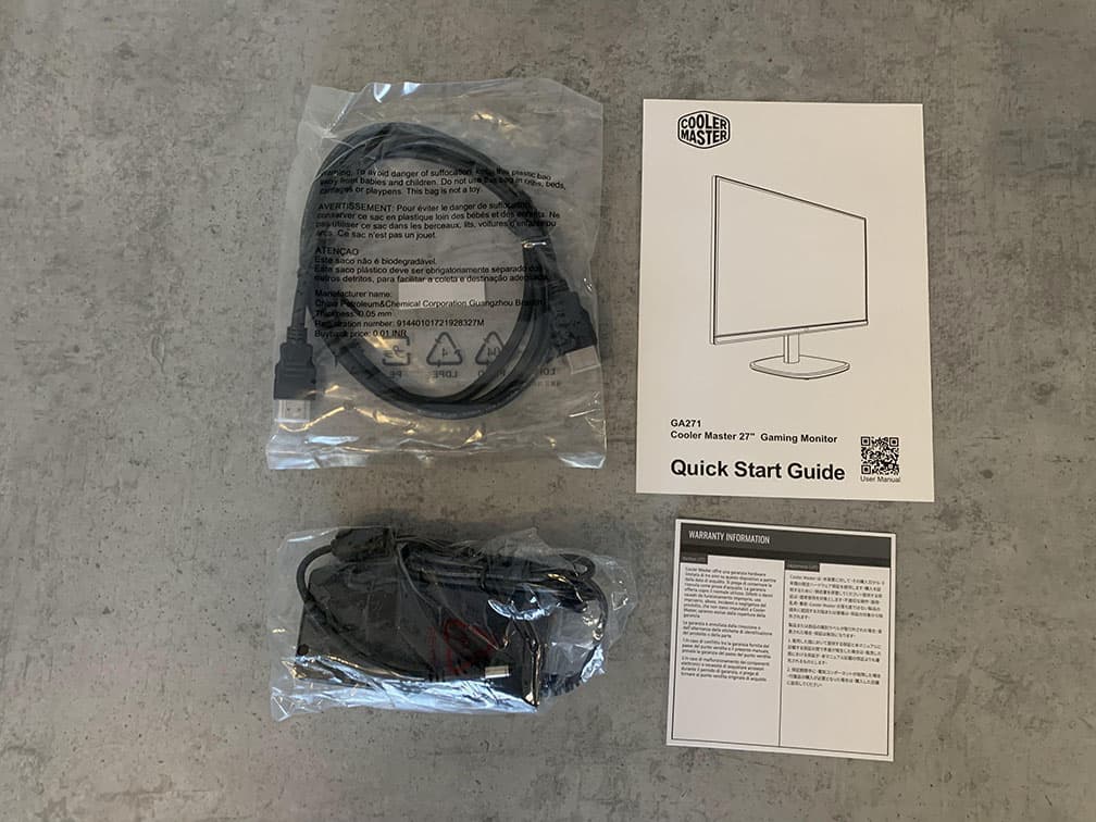 Cooler Master GA271 Cables