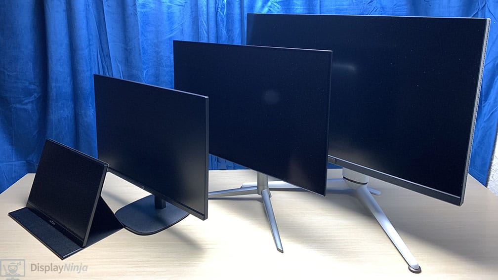 DisplayNinja Monitor Screen Size Comparison