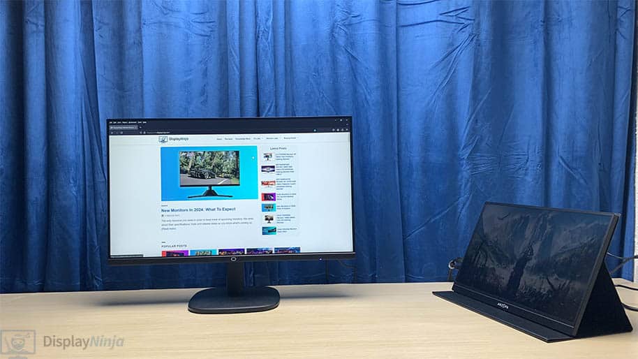 DisplayNinja Screen Size Comparison 24 inch Monitor