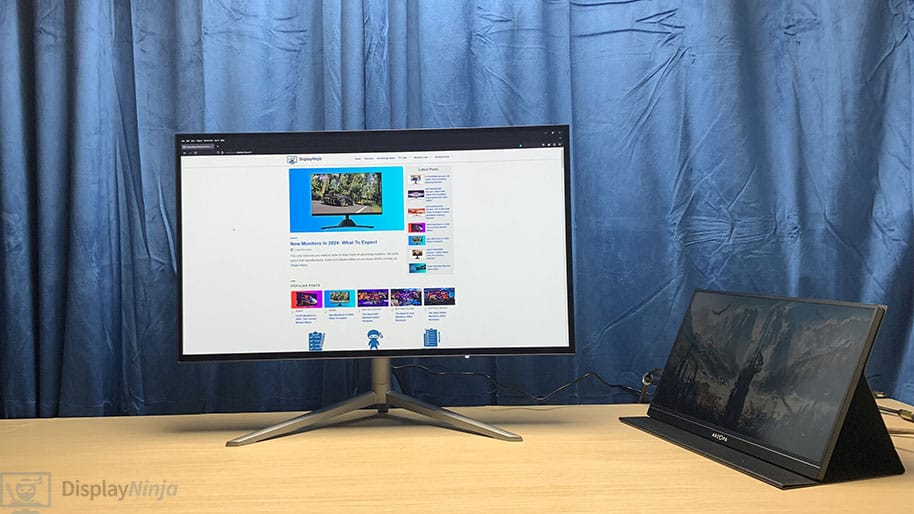 DisplayNinja Screen Size Comparison 27 inch Monitor