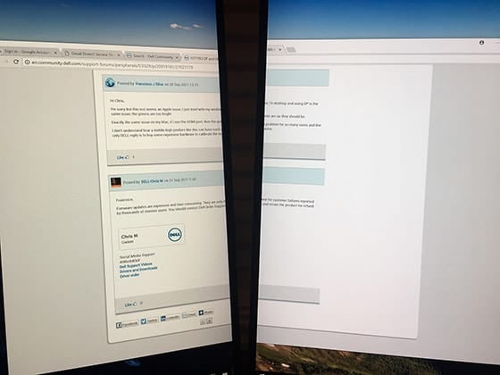 Dual Monitors Different Colors