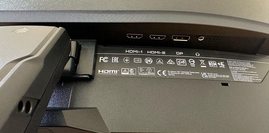 Gigabyte GS27FC Connectors