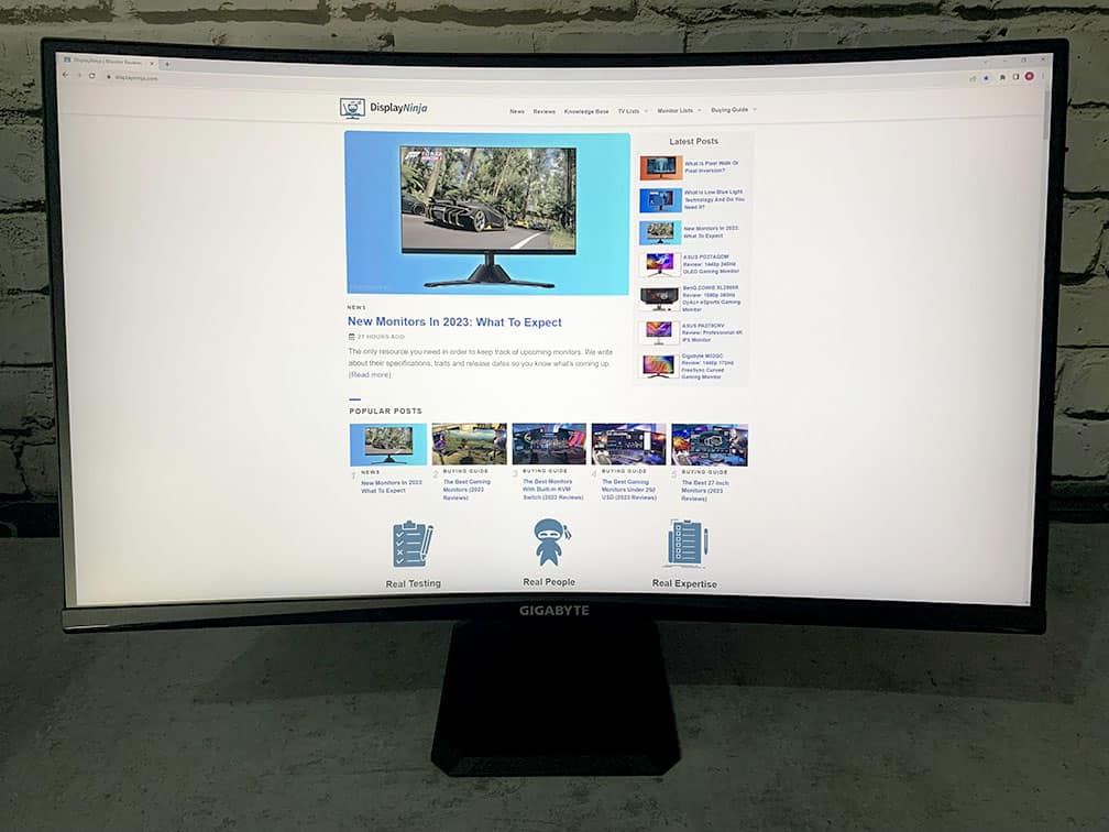 Gigabyte GS27QC DisplayNinja Review