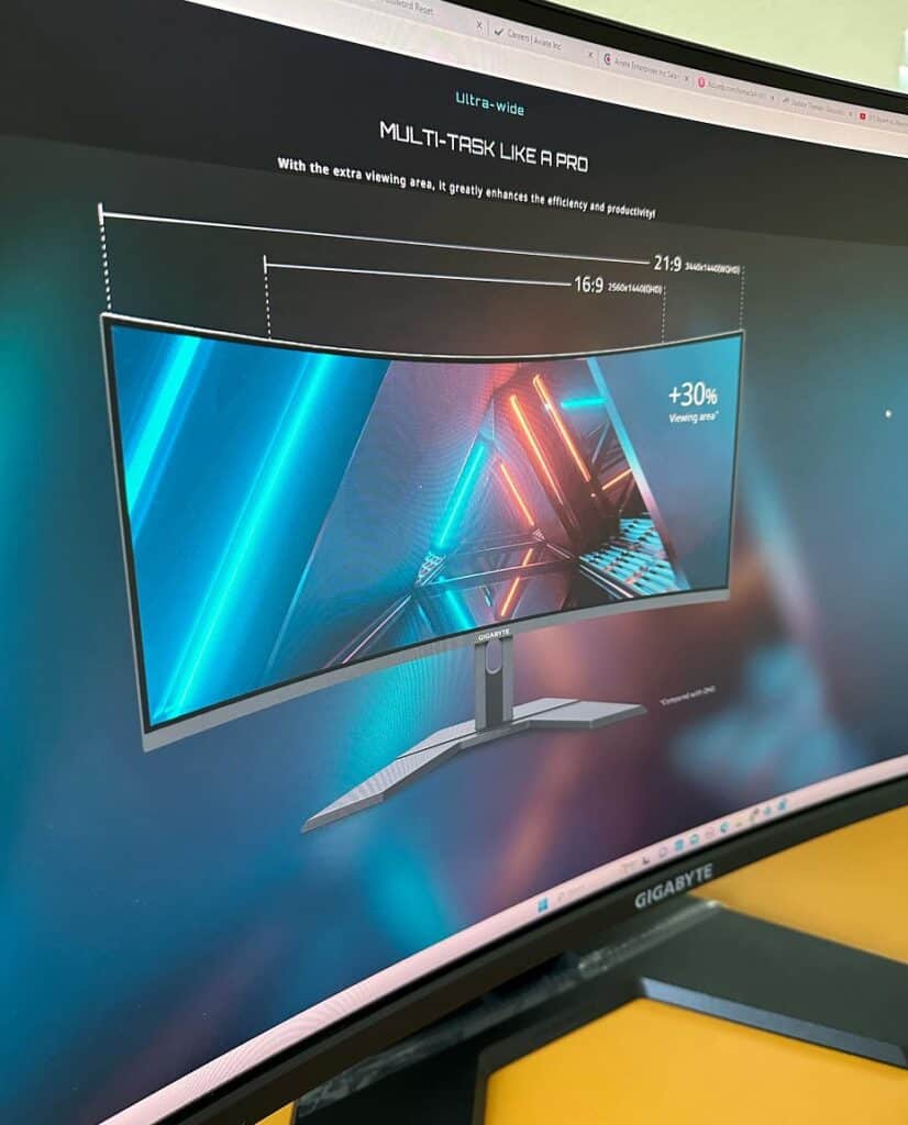 Gigabyte GS34WQC Monitor Review