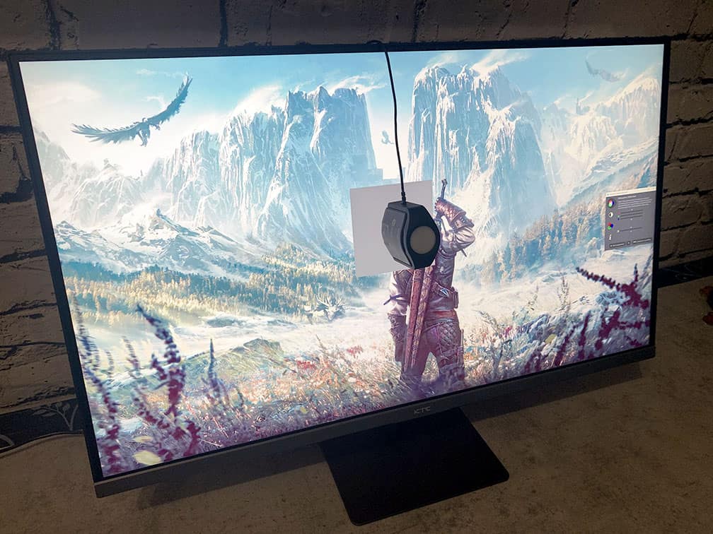 KTC A32Q8 and Calibrite Display Pro HL Colorimeter