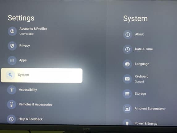 KTC A32Q8 OSD Menu 3