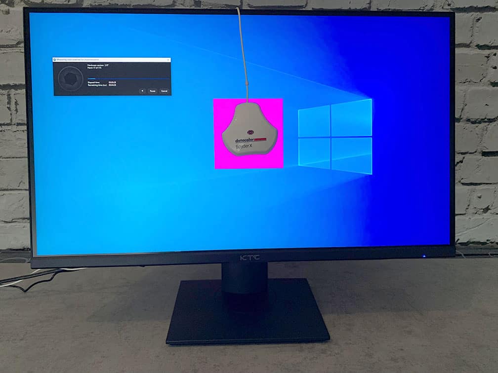 KTC H27T22 and Datacolor SpyderX Pro