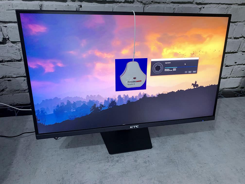 KTC H27T22S and Datacolor SpyderX