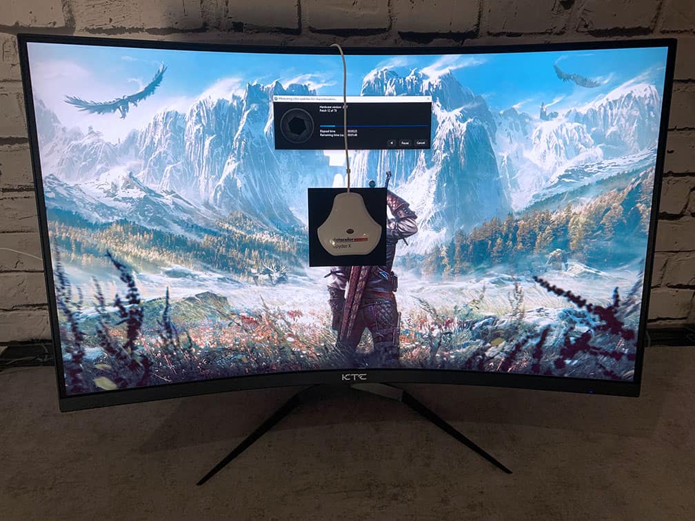 KTC H32S25E and Datacolor SpyderX Pro