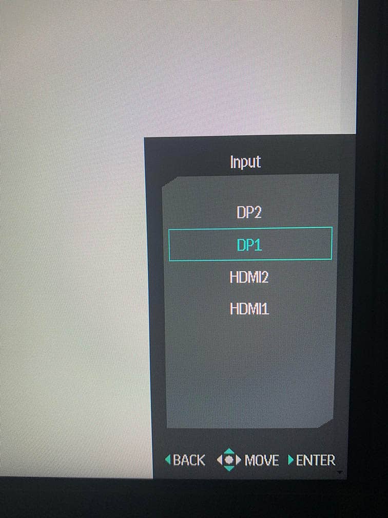 KTC H32S25E OSD Hotkey Input