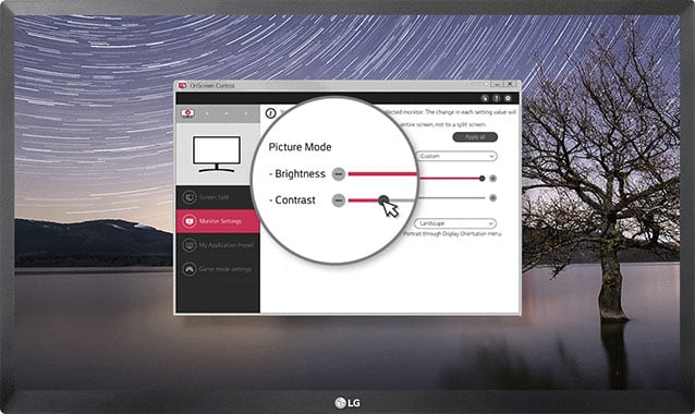 LG 32ML600M On Screen Control