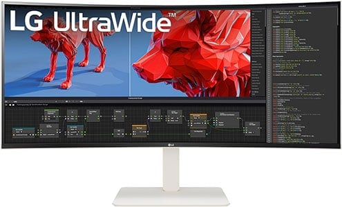 LG 38WR85QC W monitor