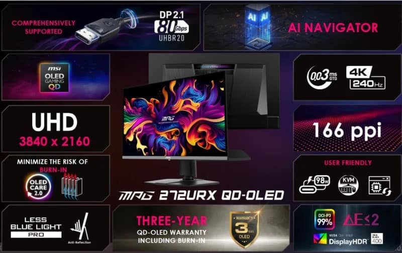 MSI MPG 272URX Monitor