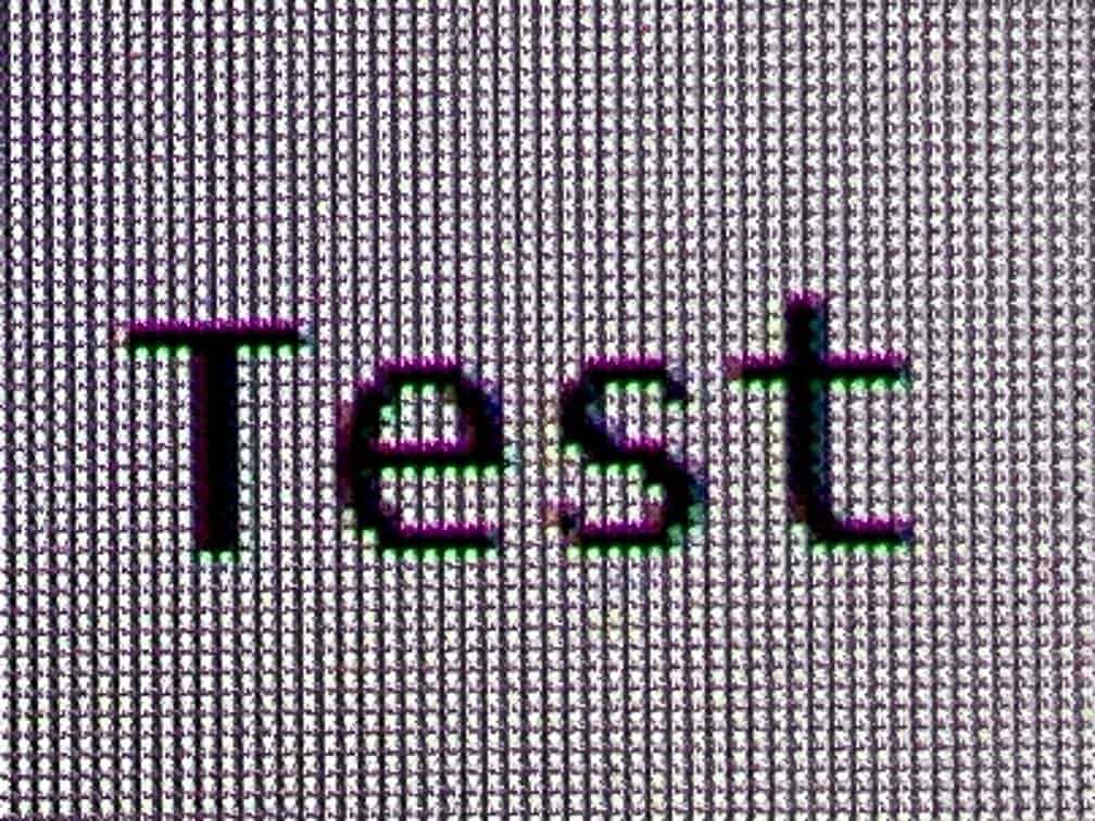 MSI MPG 321CURX Subpixel layout