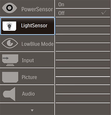 Philips 279P1 OSD Menu