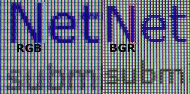 RGB vs BGR