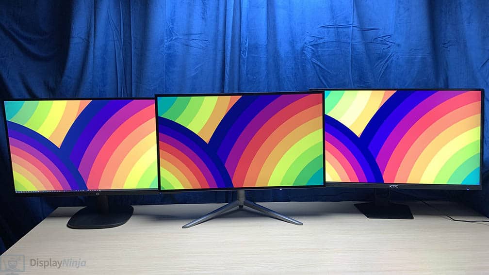 VA vs OLED vs IPS Viewing Angles Front View