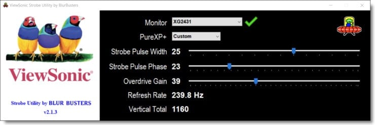 viewsonic strobe utility by blur busters