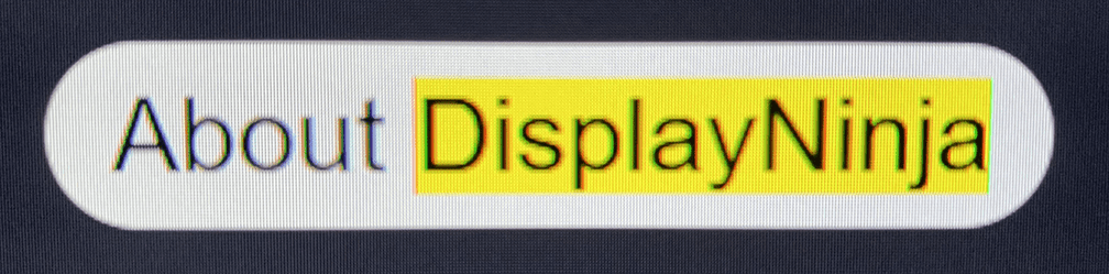 ASUS PG27AQDM Subpixel Layout