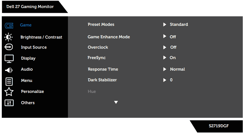 Dell S2719dgf 1440p 144hz 1ms Gaming Monitor